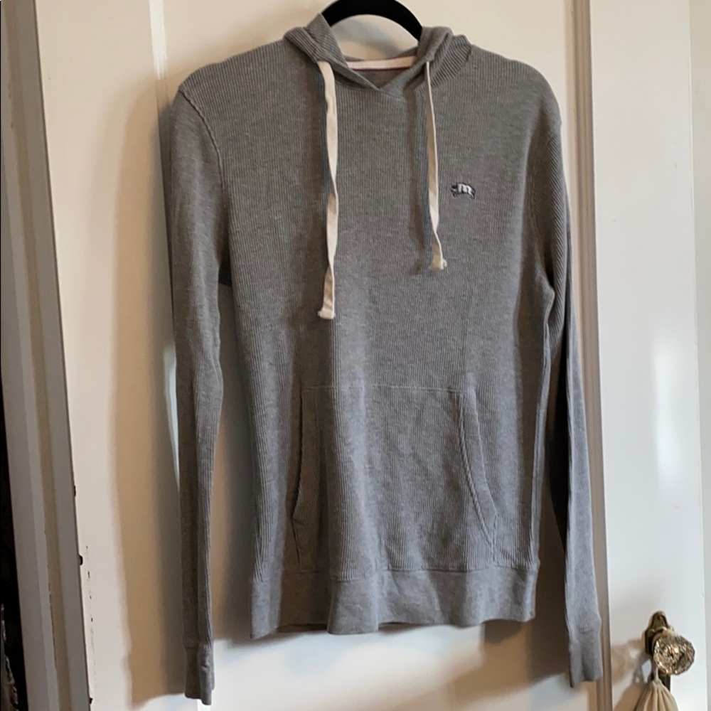 Waffle fabric hooded long sleeve-American Rag